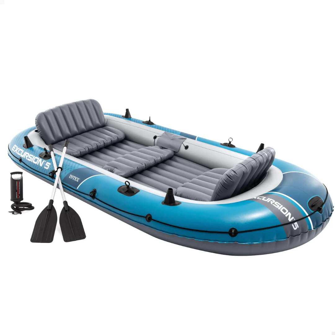 Intex Excursion 5 Inflatable Boat Set - 5 Person