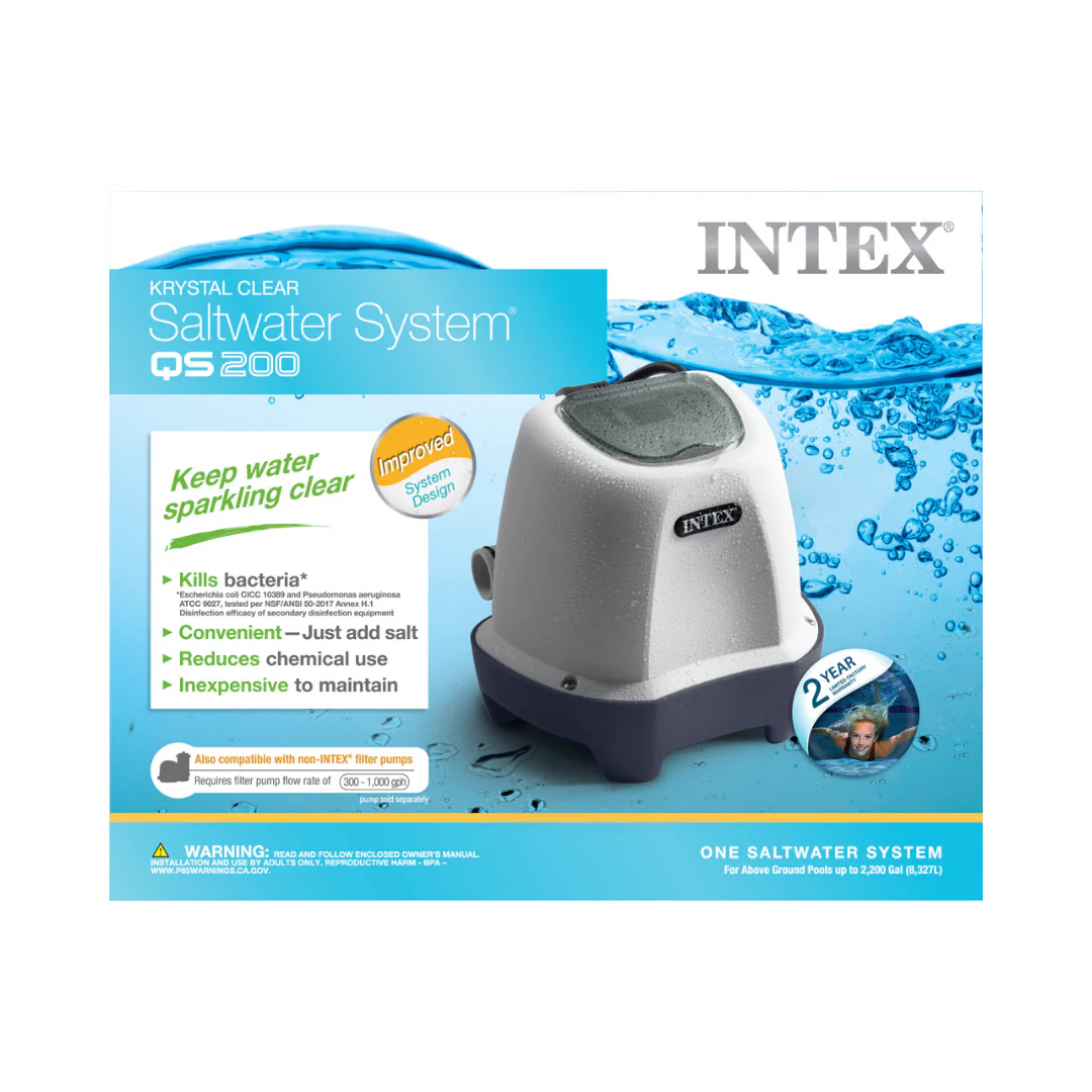 Intex Krystal Clear Saltwater Pool Chlorine System - 2,200 Gal - Image 2