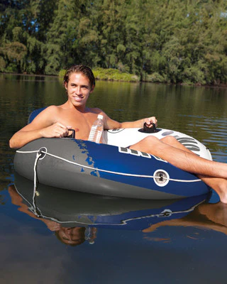 Intex River Run™ 1 Blue Inflatable Floating Lake Tube - Image 8