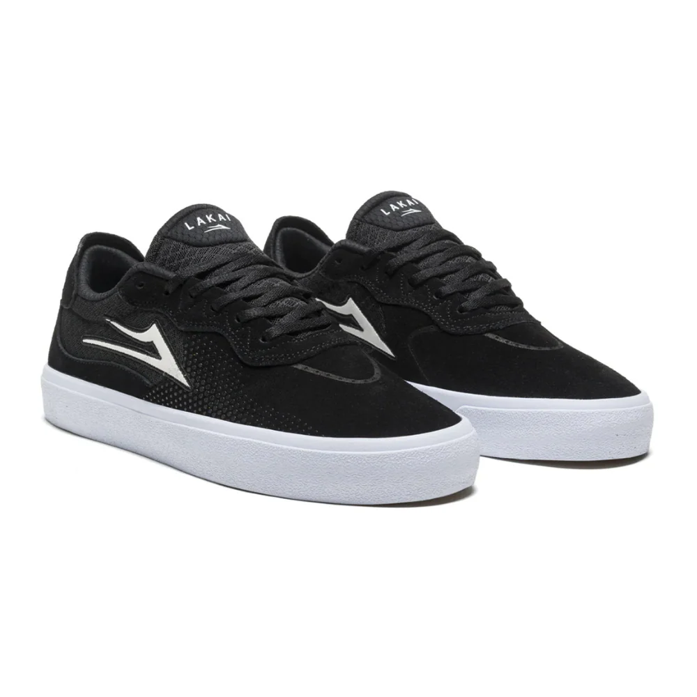 Lakai Men's Essex Shoes - Black/White Suede