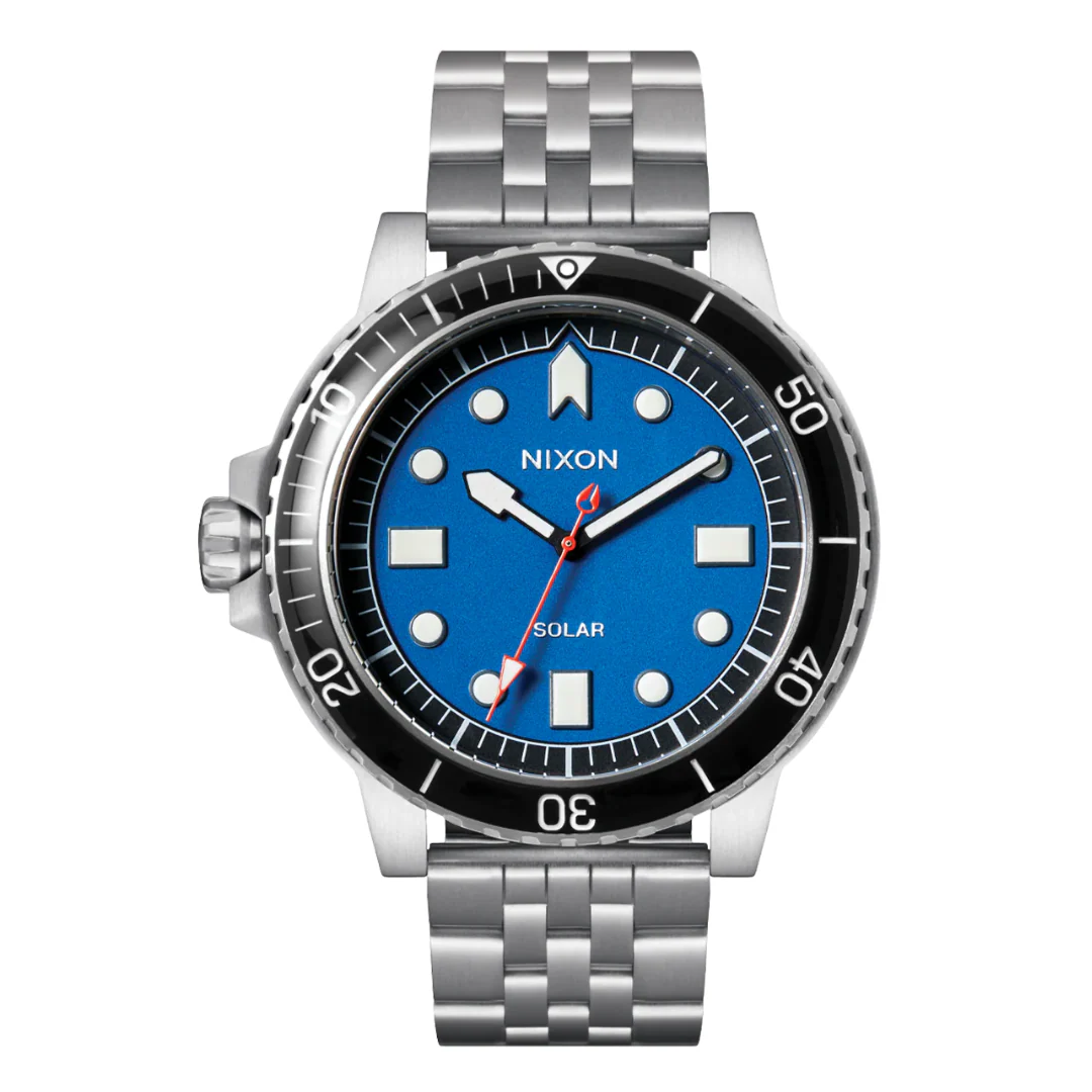 Nixon Men's Stinger 44 Watch - Silver/Blue/Black - Image 2