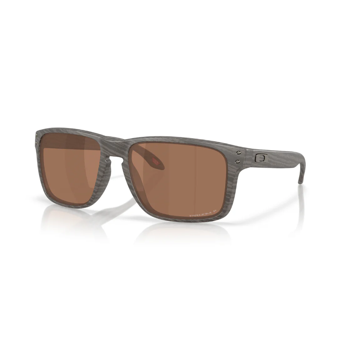 Oakley Holbrook XXL Sunglasses -  Woodgrain Prizm Tungsten Polarized