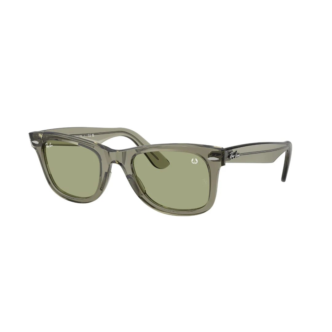 Ray Ban Men's Wayfarer Sunglasses - Transparent Green