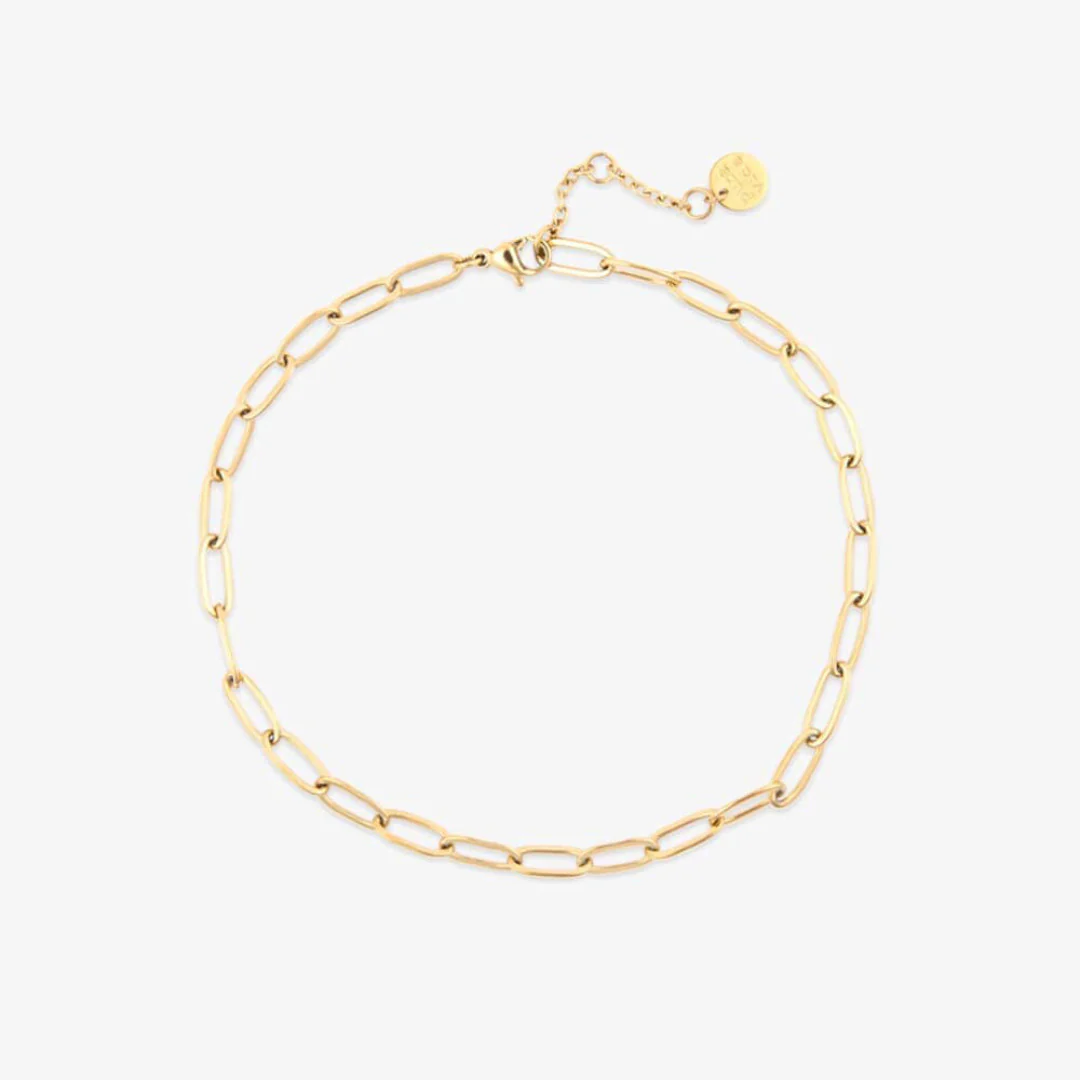 Pura Vida Paperclip Chain Anklet - Image 2