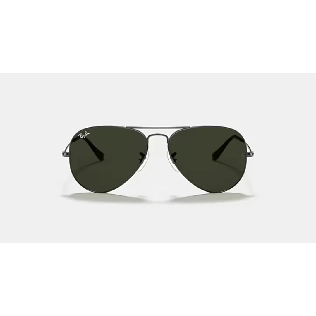 Ray Ban Aviator Classic Large Gunmetal G-15 Green - Image 2