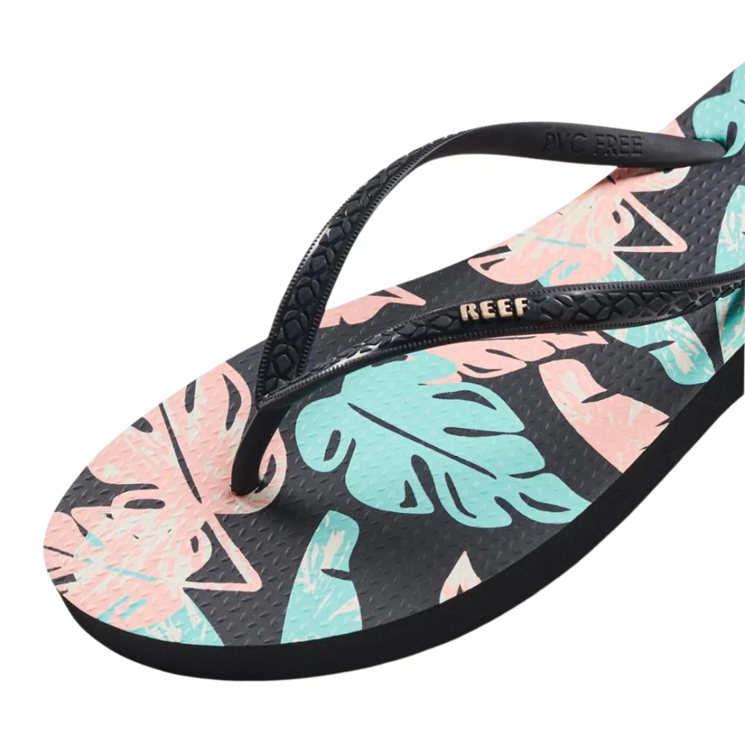 Reef Womens Seaside Prints Sandals - Neon Monstera - Image 4