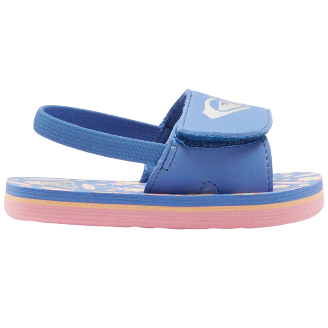 Roxy Teenie Finn Toddler Sandals - Crazy Pink/Blue Radiance - Image 2