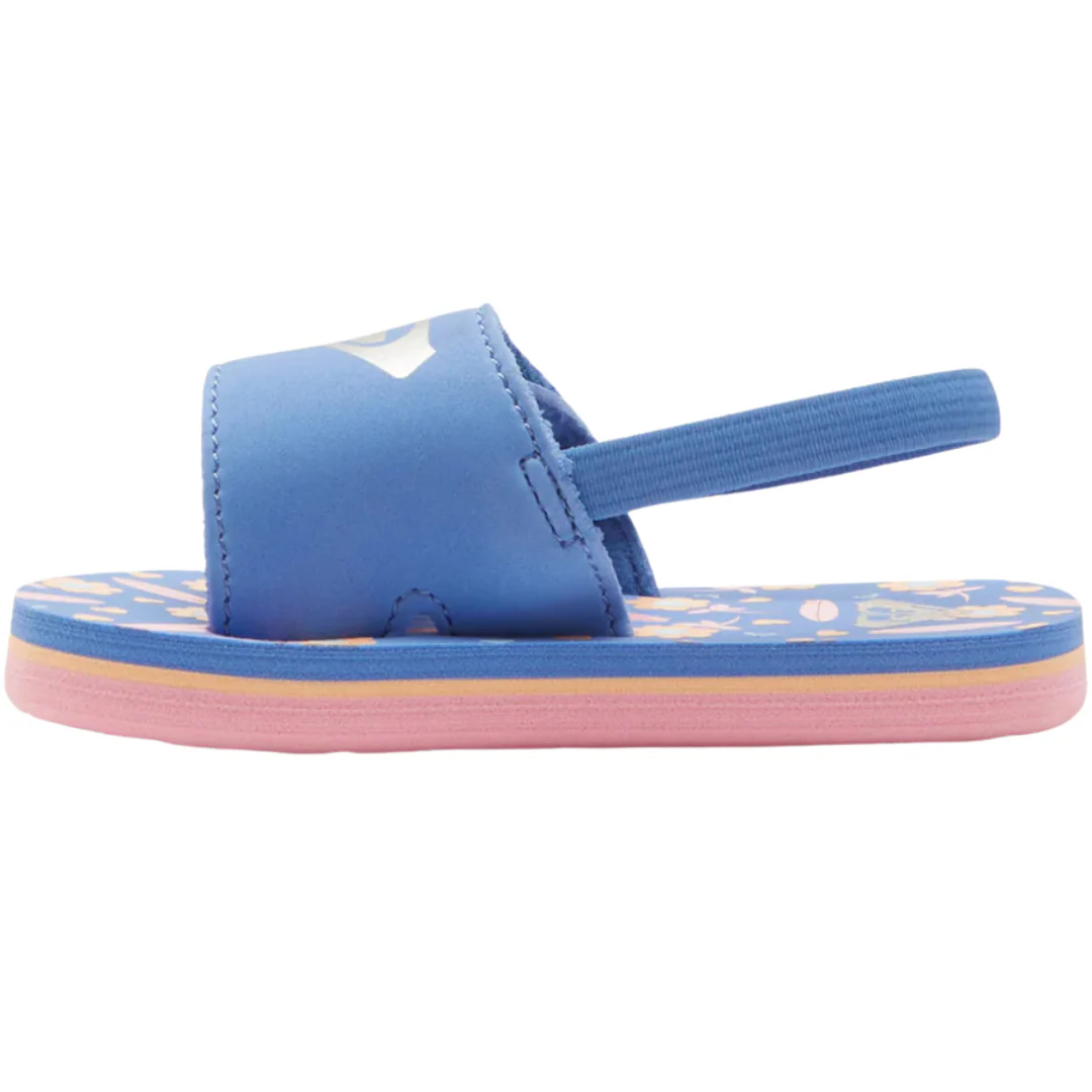 Roxy Teenie Finn Toddler Sandals - Crazy Pink/Blue Radiance - Image 3
