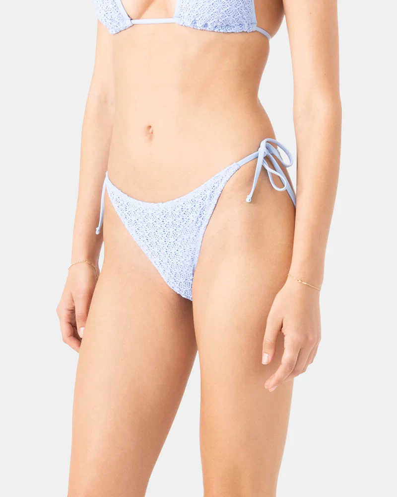 Roxy Women's Crochet Tie Side Cheeky - Open Air - Image 3