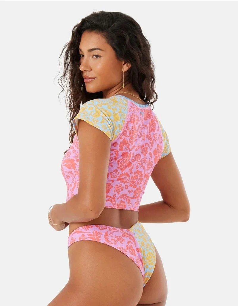 Roxy Women's Tapestry Patchwork V Front Cheeky Bottoms - Image 2