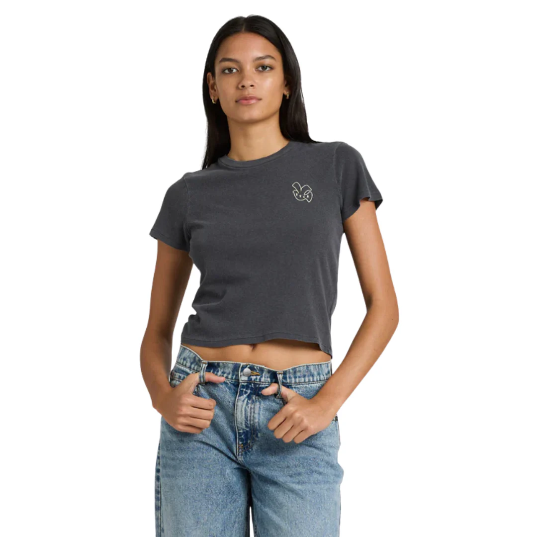 RVCA Women's 411 Tee - Graphite