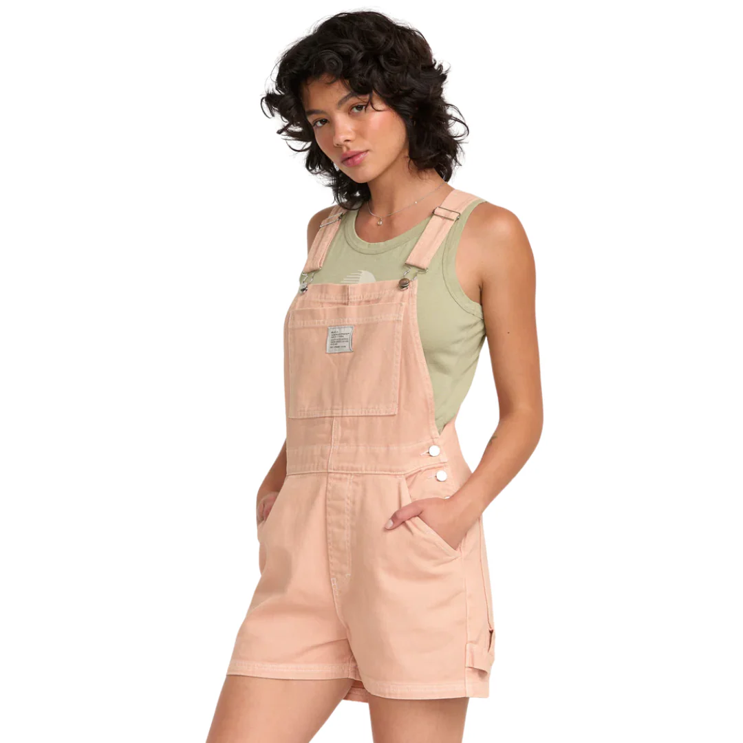 RVCA Women's Drea Overall Shorts - Image 2