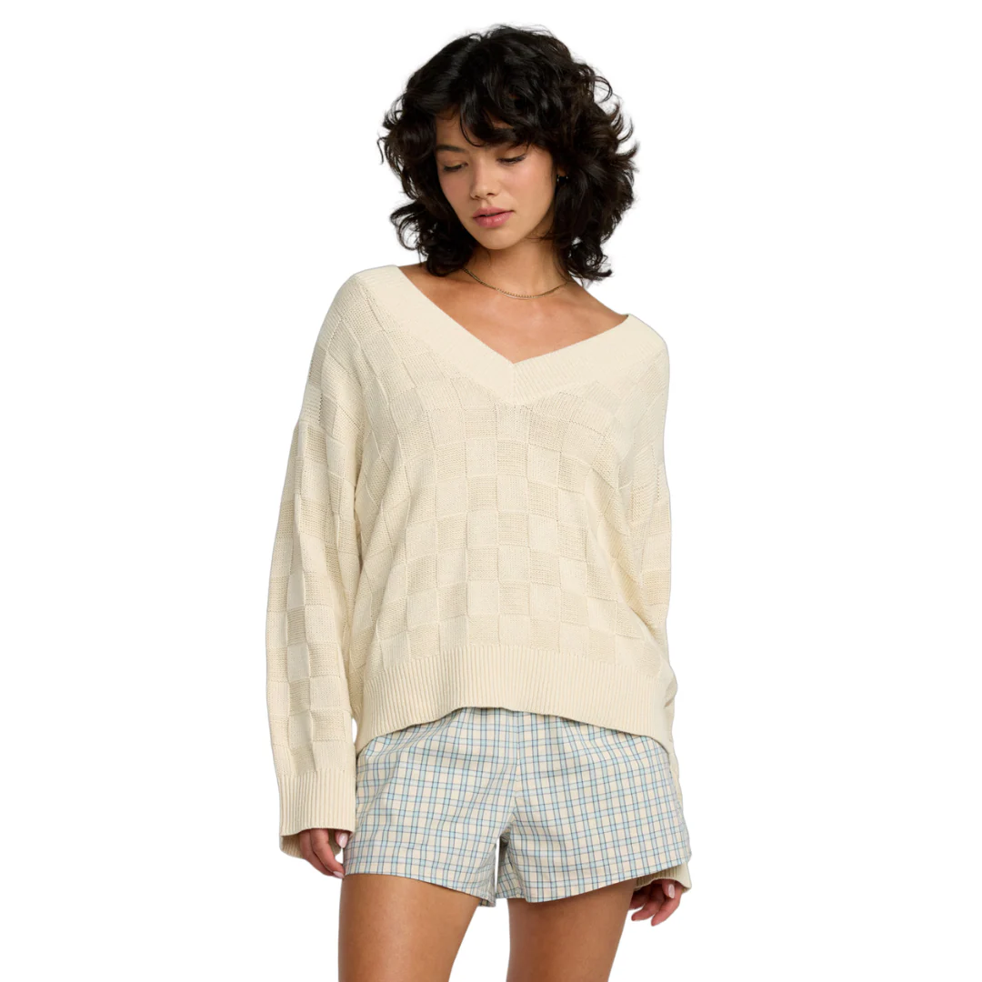 RVCA Women's Harmony V Neck Sweater