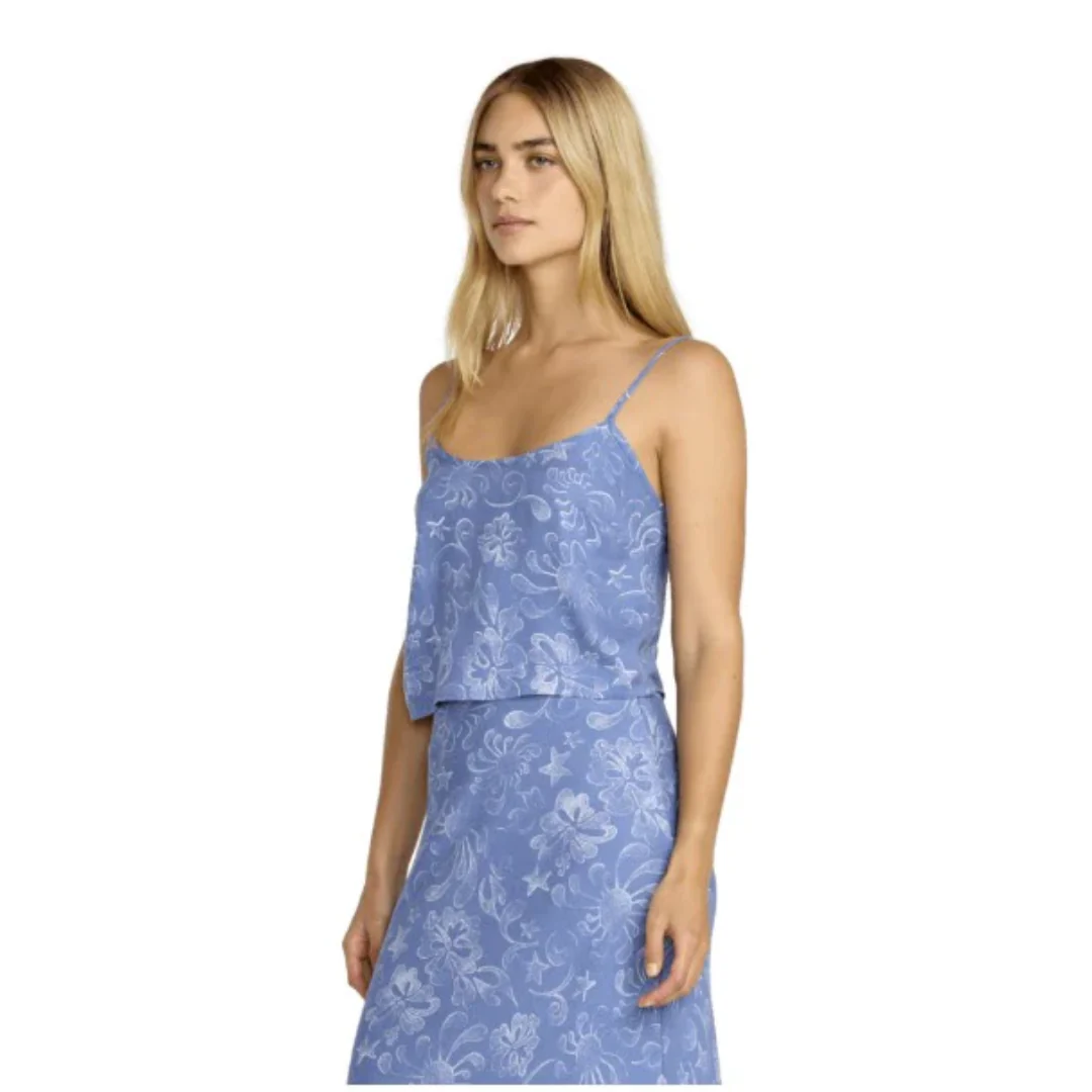 RVCA Women's Lauryn Alvarez Subaloha Top - Light Blue - Image 3