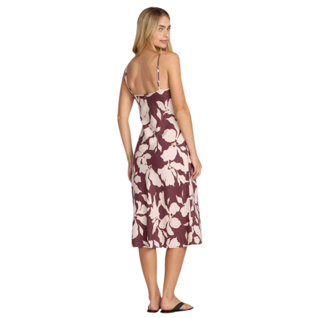 RVCA Women's Let's Dance Slip Dress - Terra Brown - Image 2