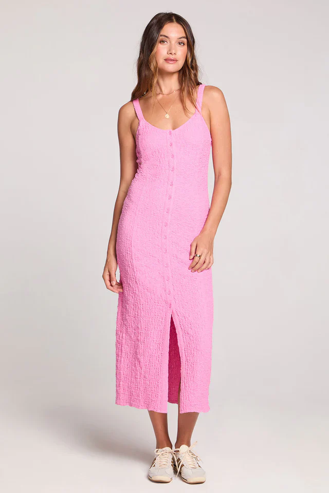 Saltwater Luxe Women's Elowena Midi Dress - Dahlia Pink - Image 3