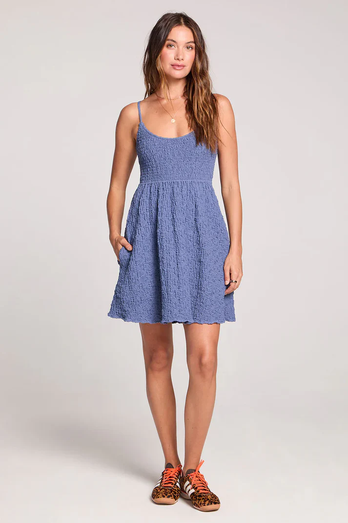 Saltwater Luxe Women's Jazmyn Mini Dress - Dusty Blue