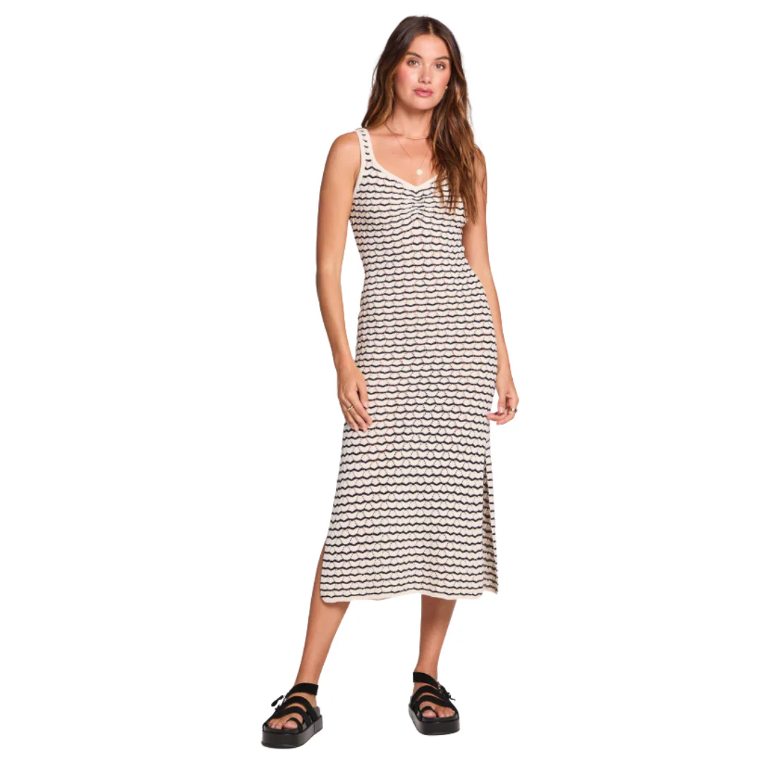 Saltwater Luxe Women's Josseli Midi Dress - Black White