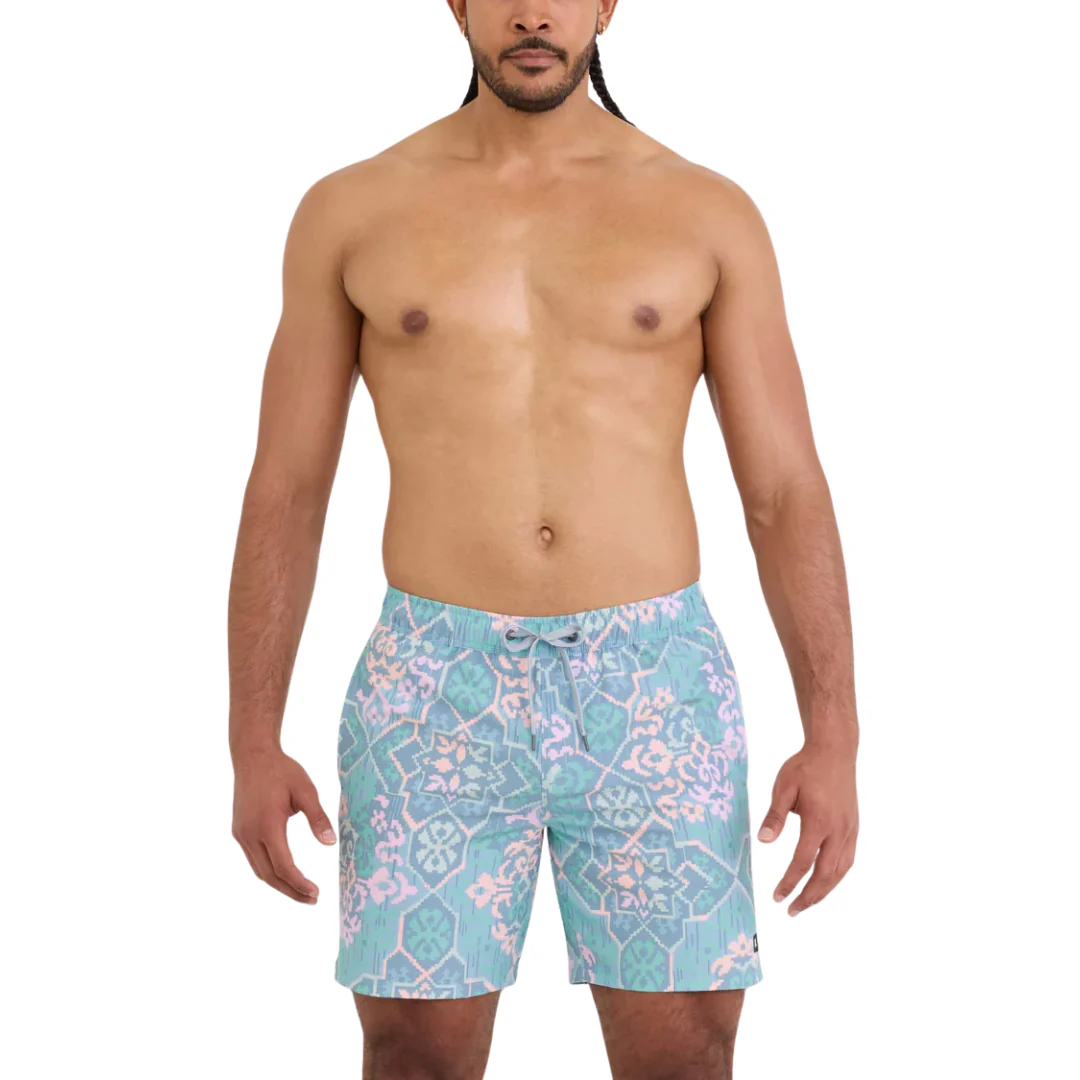 Saxx Men's Oh Buoy 2N1 Volley 7" - Arabesque-Multi