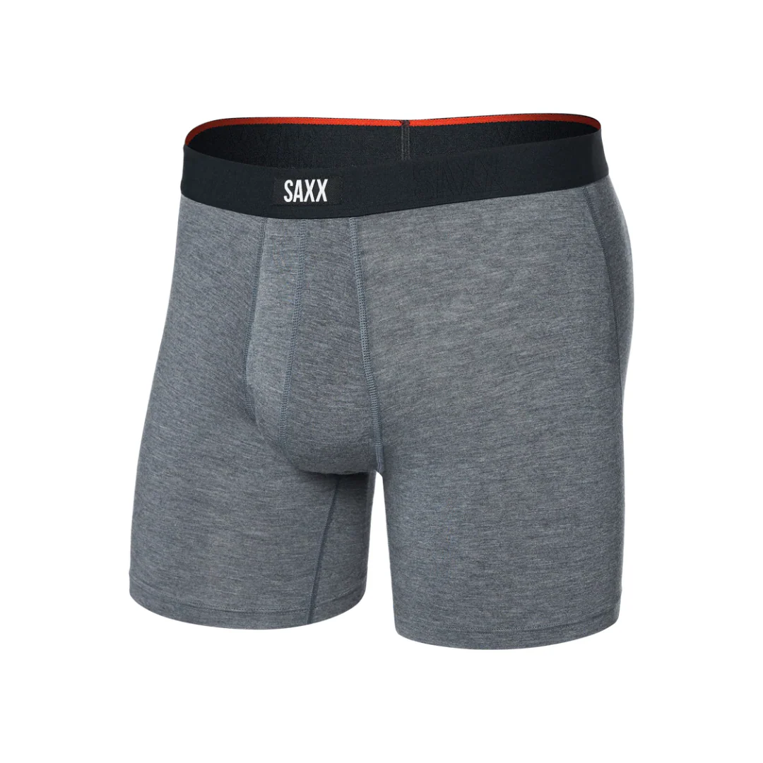 Saxx Men's Vibe XTRA Boxer Brief Fly - Dark Grey Heather