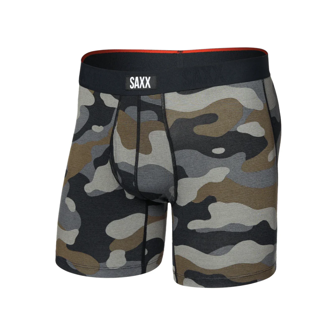 Saxx Men's Vibe XTRA Boxer Brief Fly - DUNK TANK CAMO-MULTI