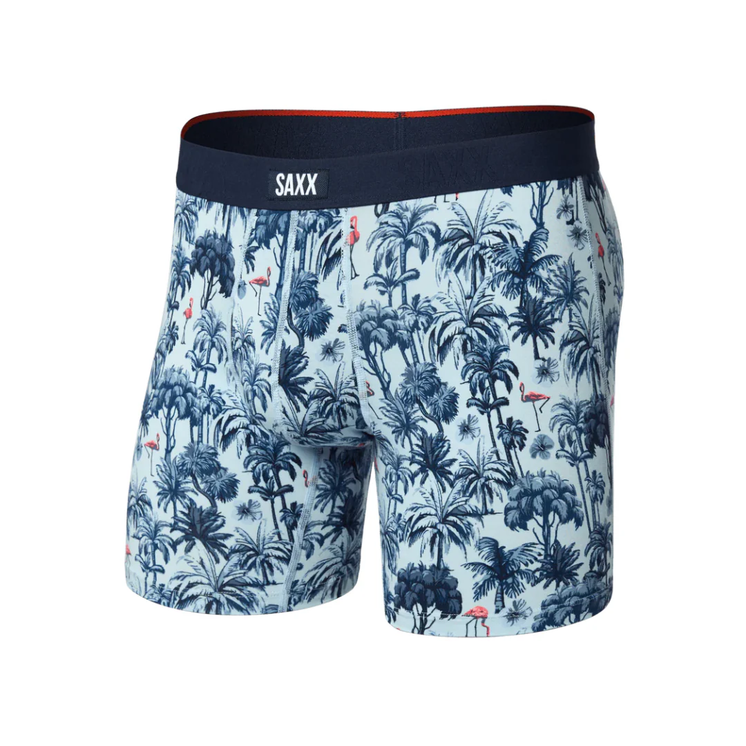 Saxx Men's Vibe Xtra Soft Comfort Boxer Brief Fly - Palm Mix-Atmosphere - Image 2