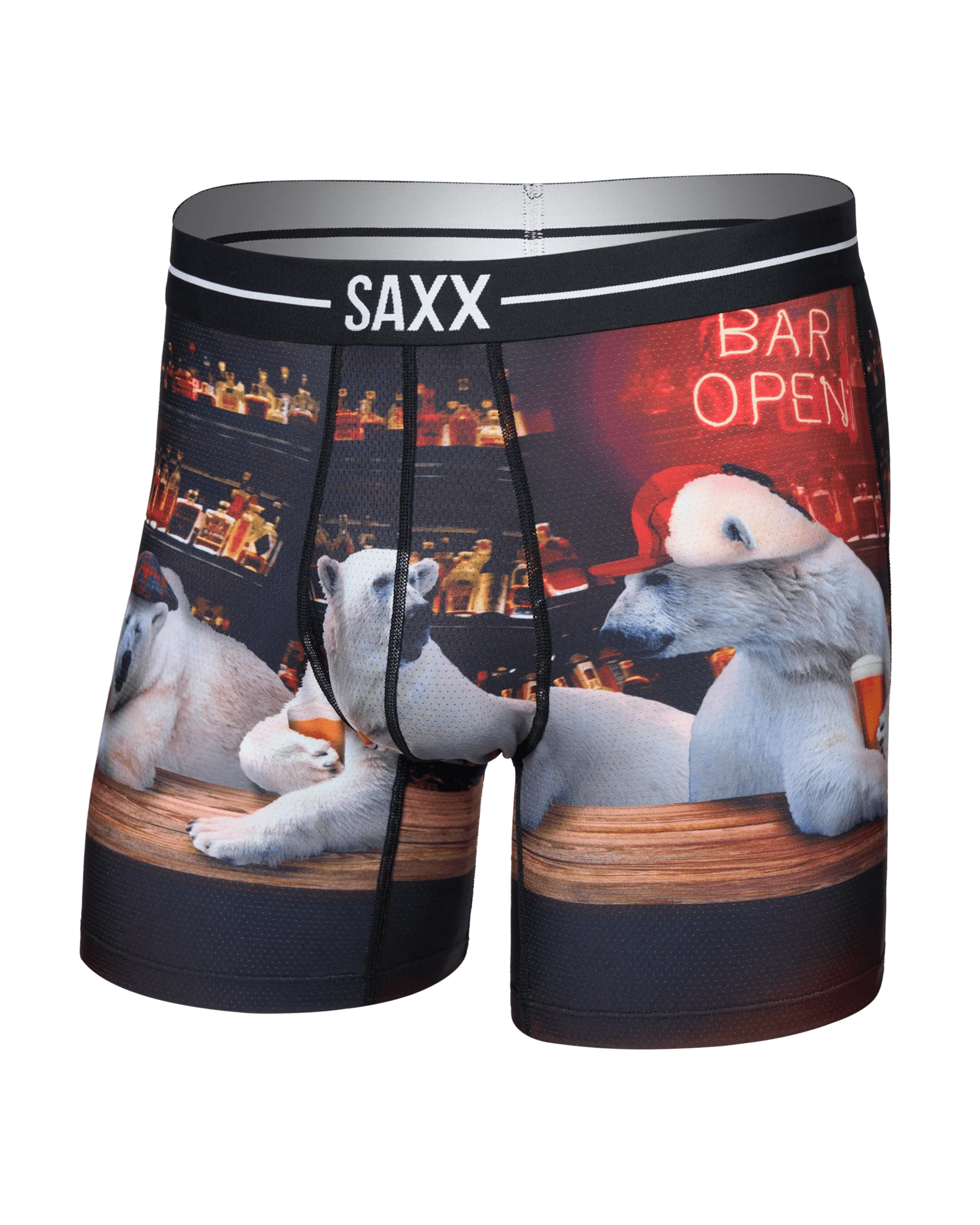 Saxx Volt Breathable Mesh Boxer Brief - DA BEARS-MULTI