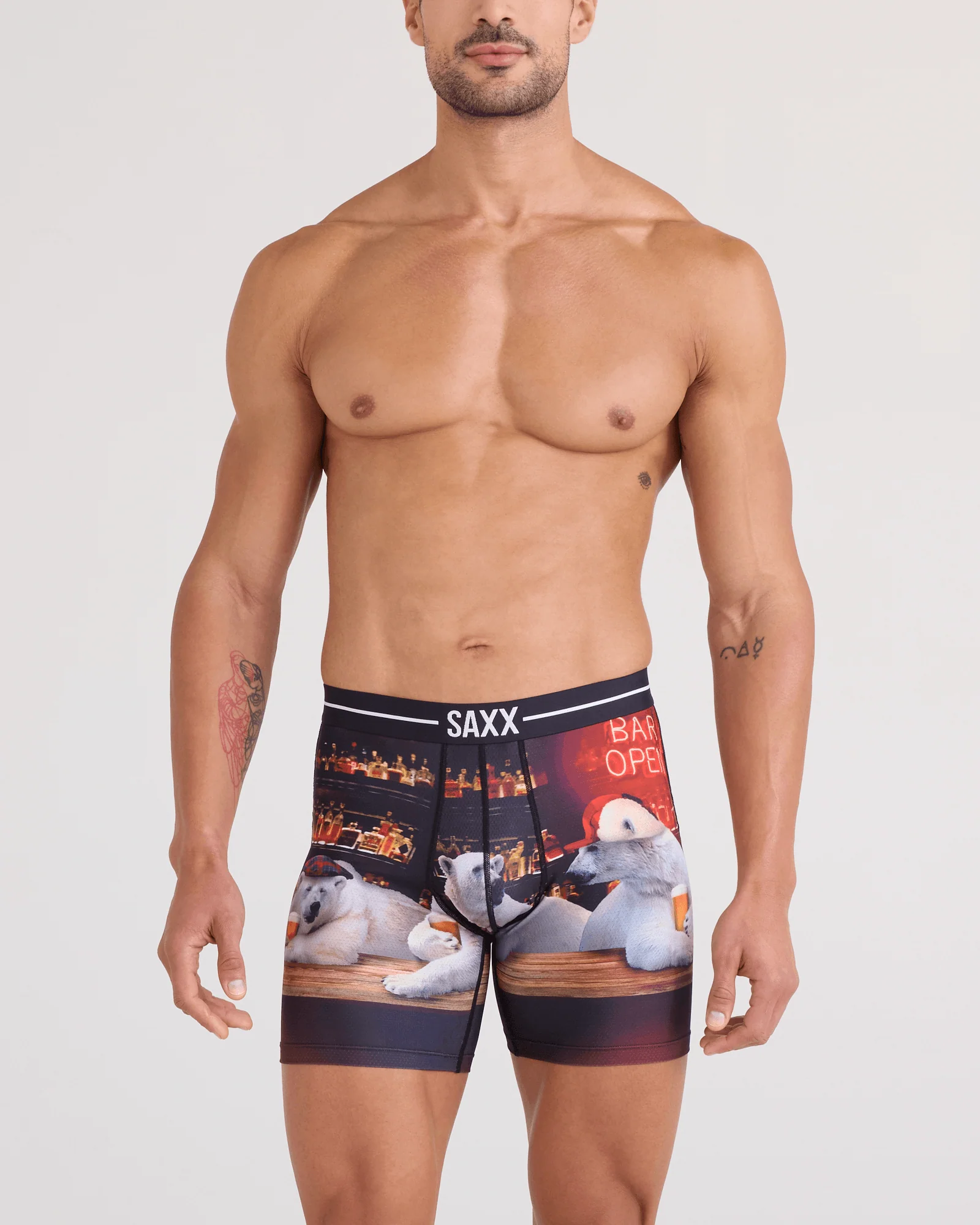 Saxx Volt Breathable Mesh Boxer Brief - DA BEARS-MULTI - Image 2