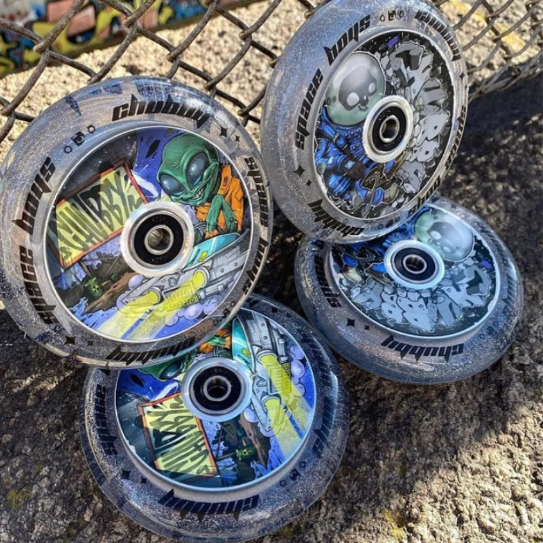 Chubby Spaceboys Alien Clear Glitter - Single Wheel - Image 3