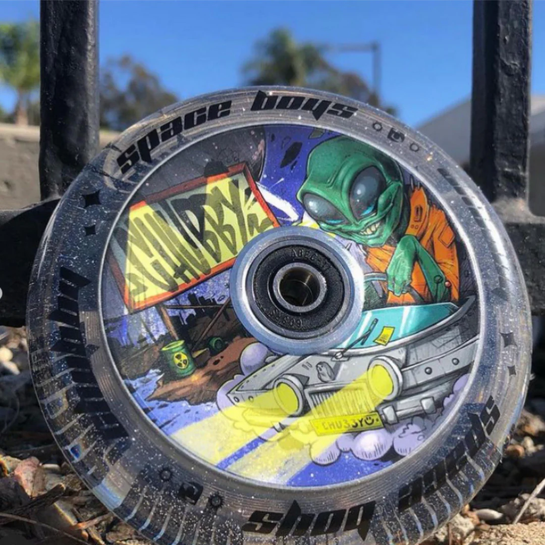 Chubby Spaceboys Alien Clear Glitter - Single Wheel - Image 5