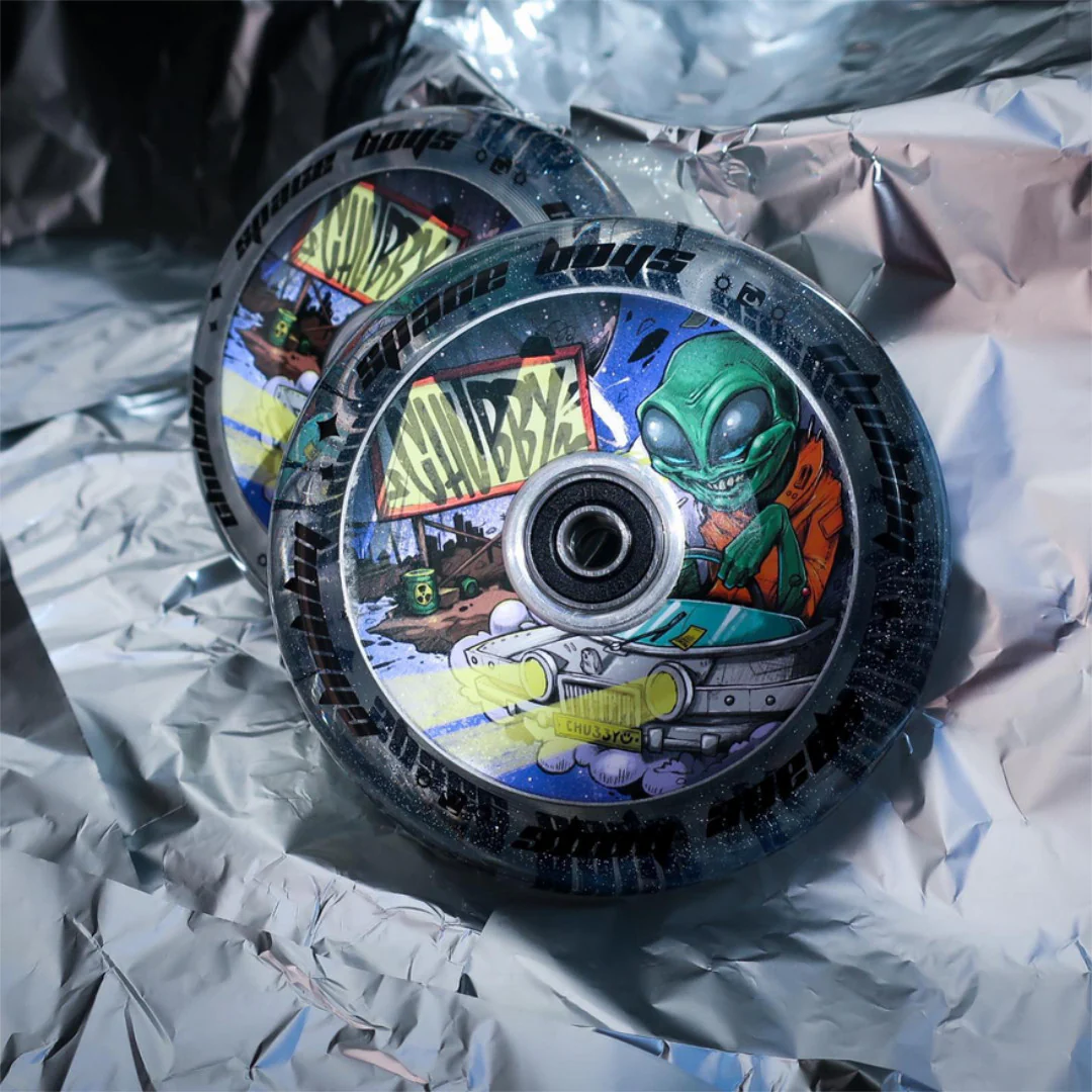 Chubby Spaceboys Alien Clear Glitter - Single Wheel - Image 6