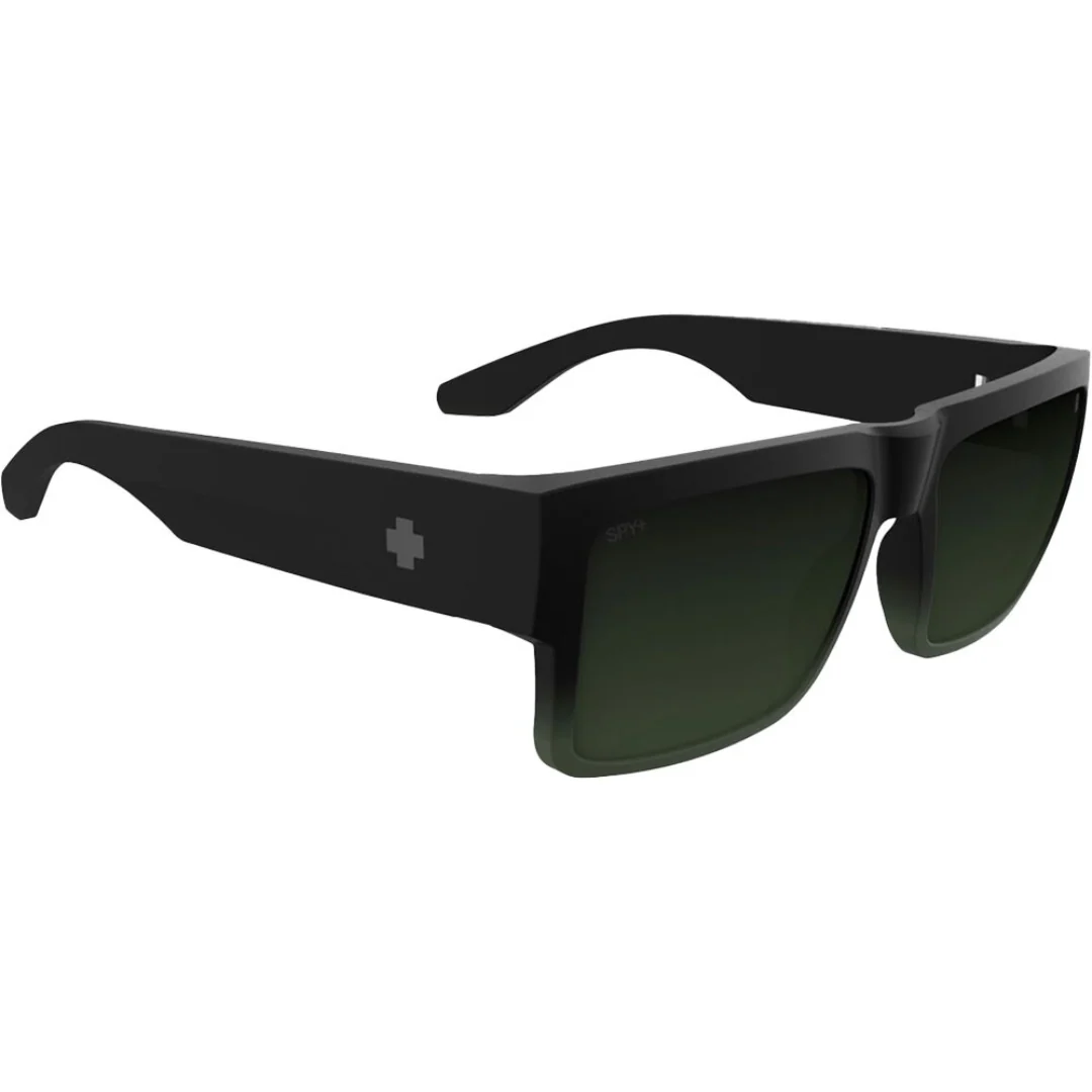 Spy Cyrus Sunglasses - Soft Matte Olive Fade Happy Bronze Olive Mirror - Image 2