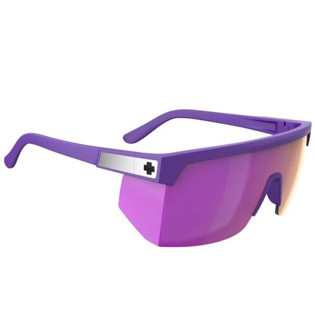 Spy Super Flynn ANSI Matte Purple - Happy Gray Green Pink Mirror - Image 2