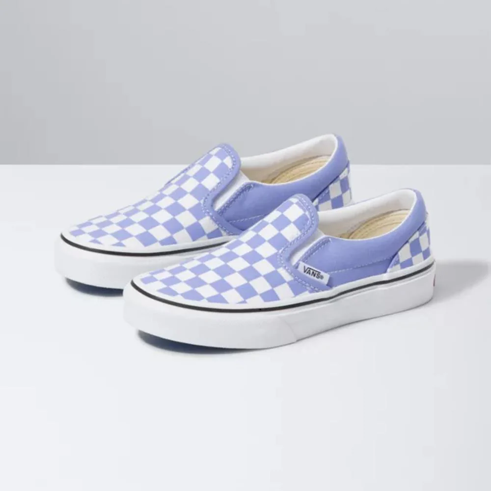 Van Checkerboard Slip On Youth Skate Shoes - Image 2
