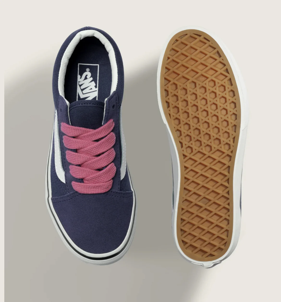 Vans Kids Old Skool Shoes - Duo Color Purple/Pink - Image 2