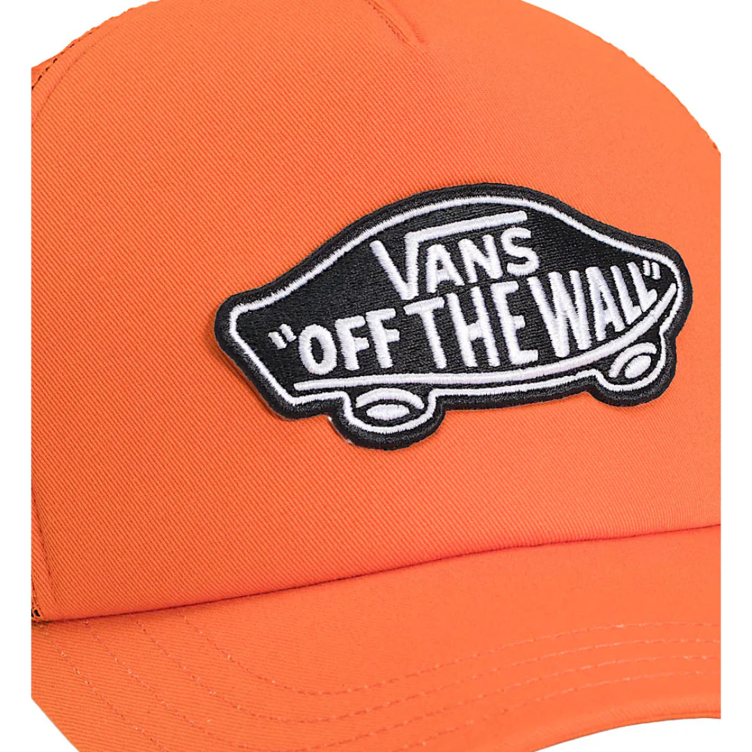 Van's Men's Classic Patch Curved Bill Trucker - Flame - Image 2