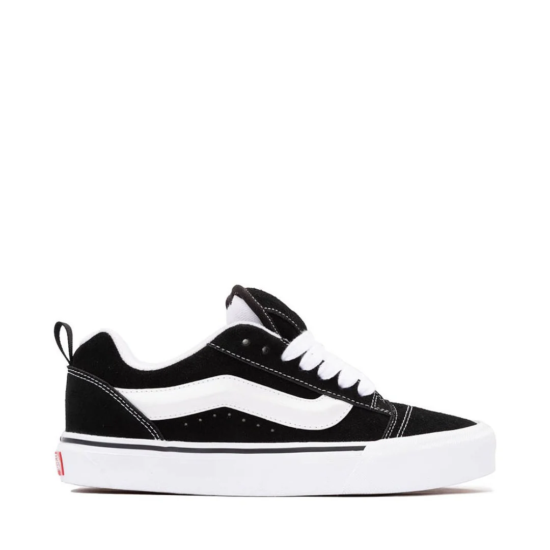 Vans Unisex KNU Skool Shoes - Black/True White