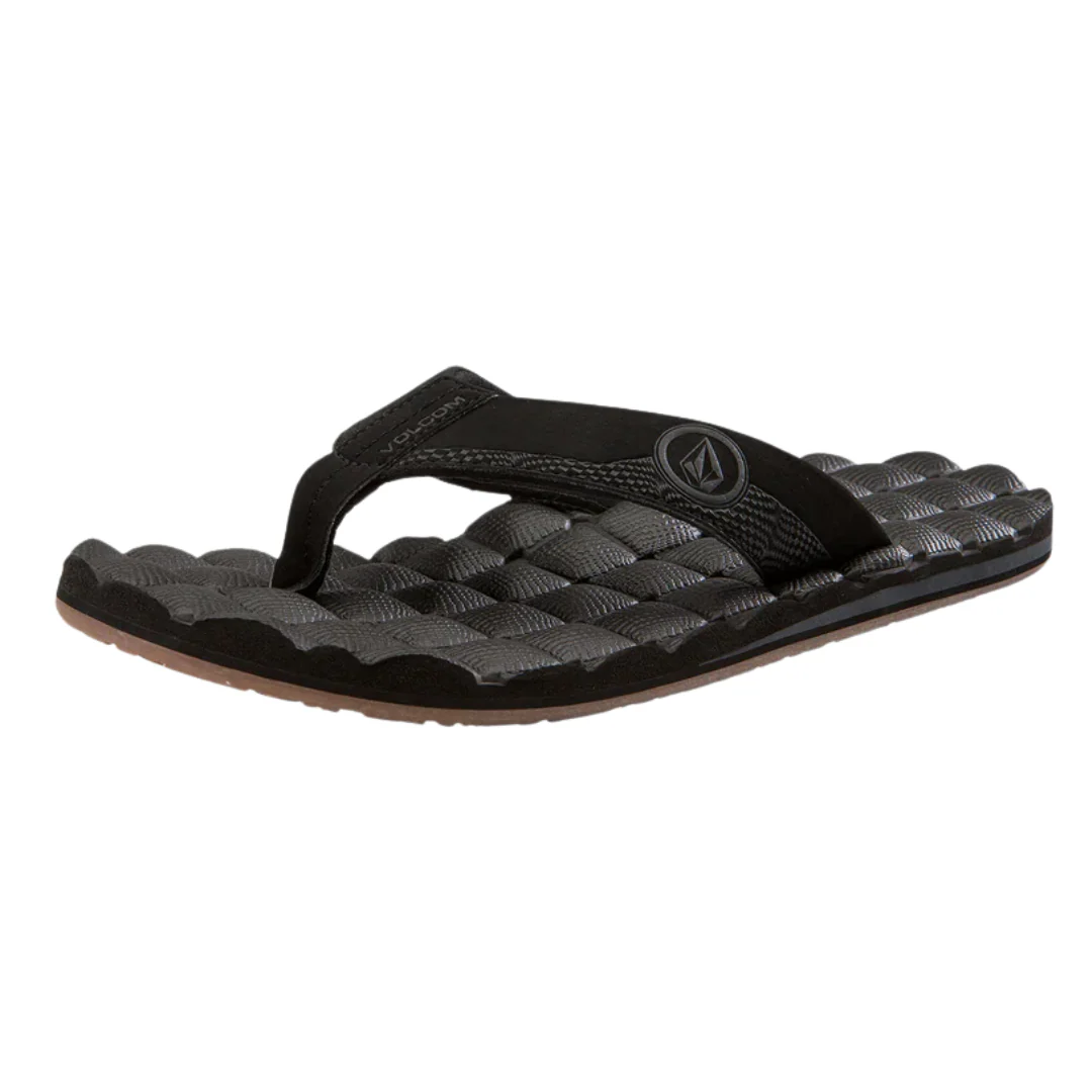 Volcom Men's Recliner Sandals- Black Destructo - Image 3