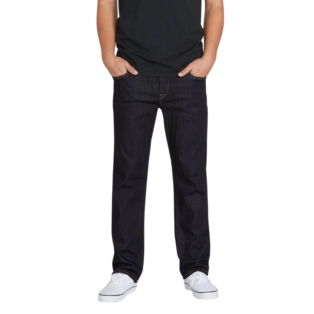 Volcom Mens Solver Denim Regualr Fit Jeans - Image 3
