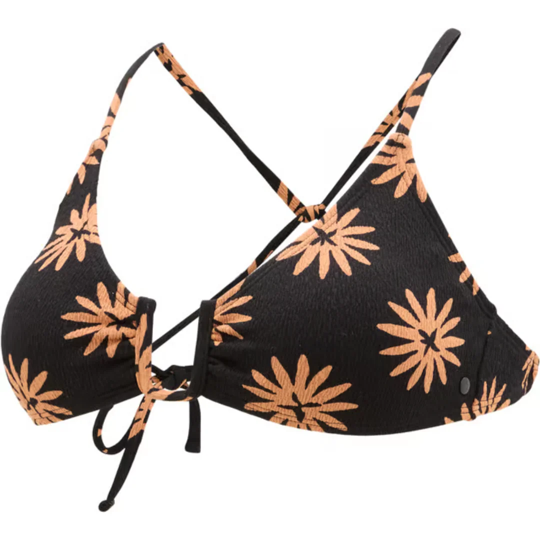 Volcom Women's Bright & Sol Underwire Bralette Bikini Top - Black Bronze - Image 2