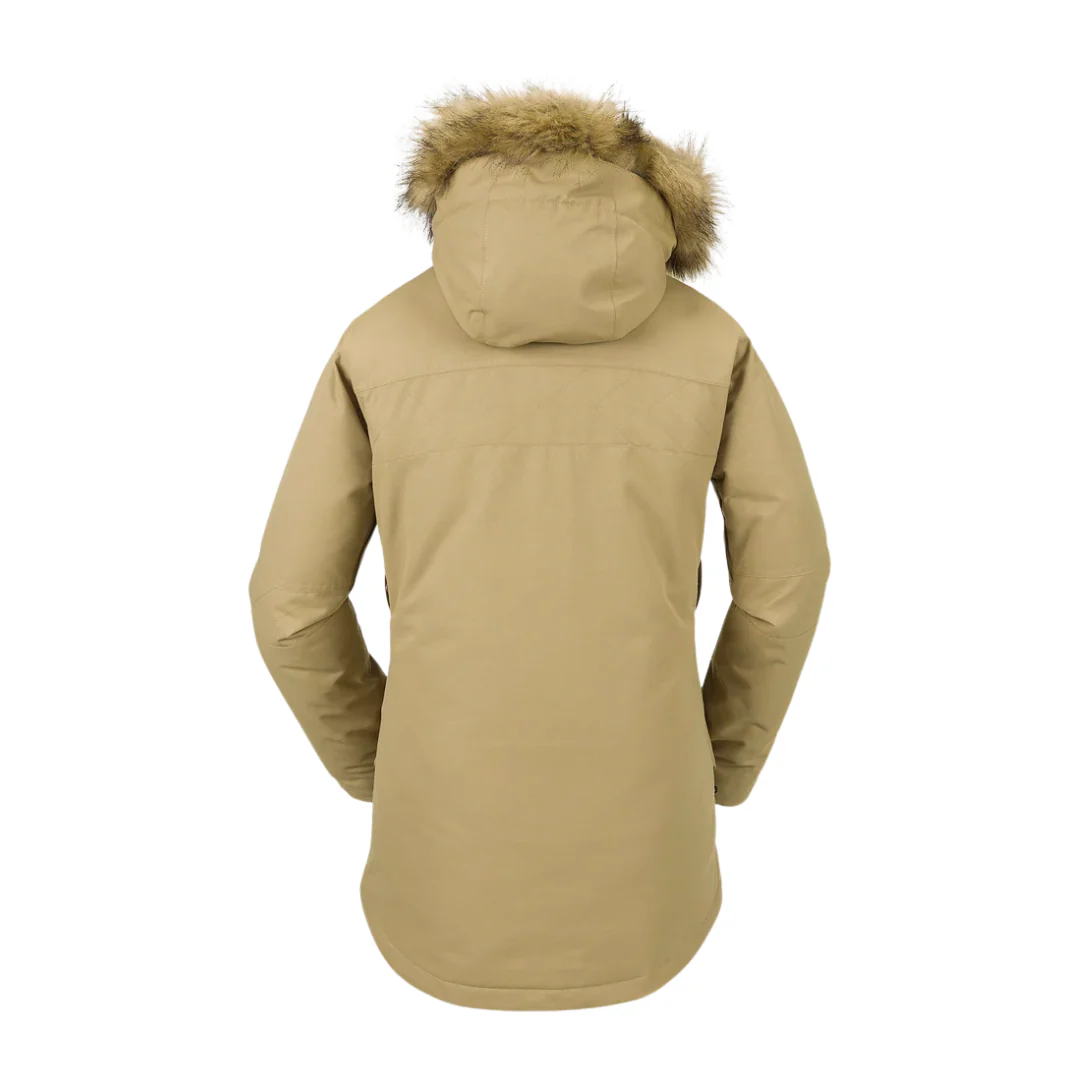Volcom Women's Fawn Insulated Jacket - Dark Khaki - Image 2