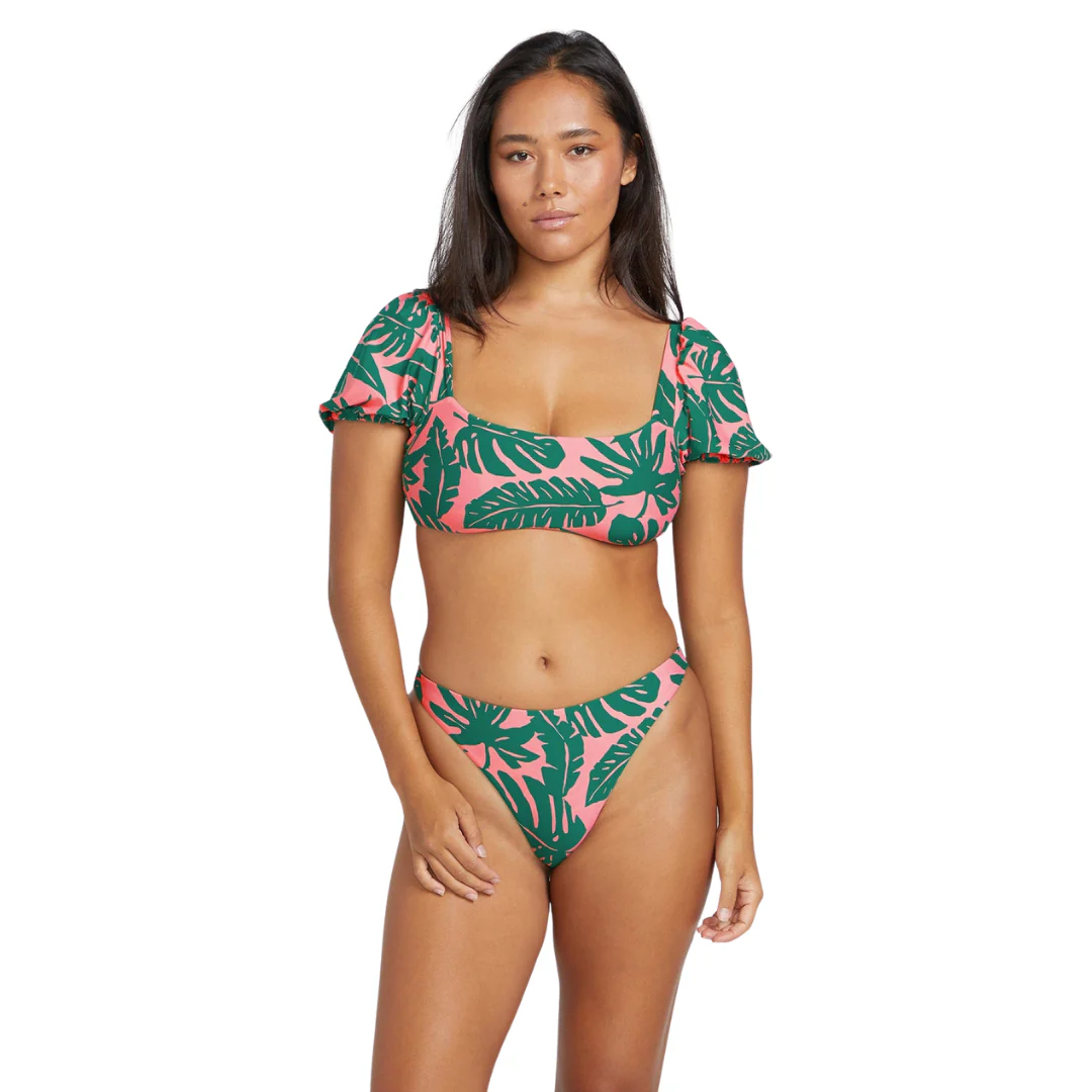 Volcom Women's Leaf Ur Life Knotted Crop Top - Image 2