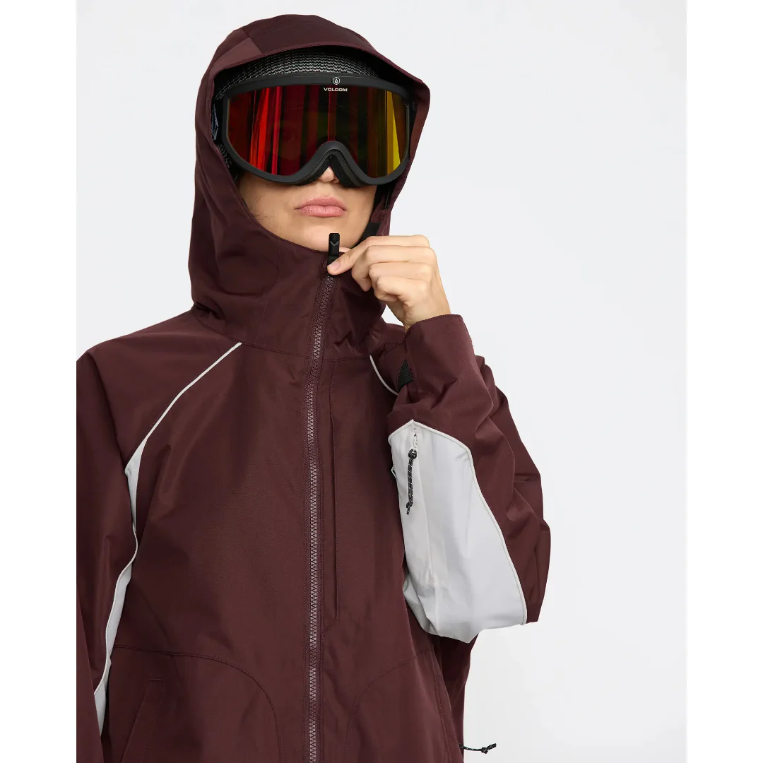 Volcom Women's Stone Smokeshow 20K Jacket - Oxblood - Image 5