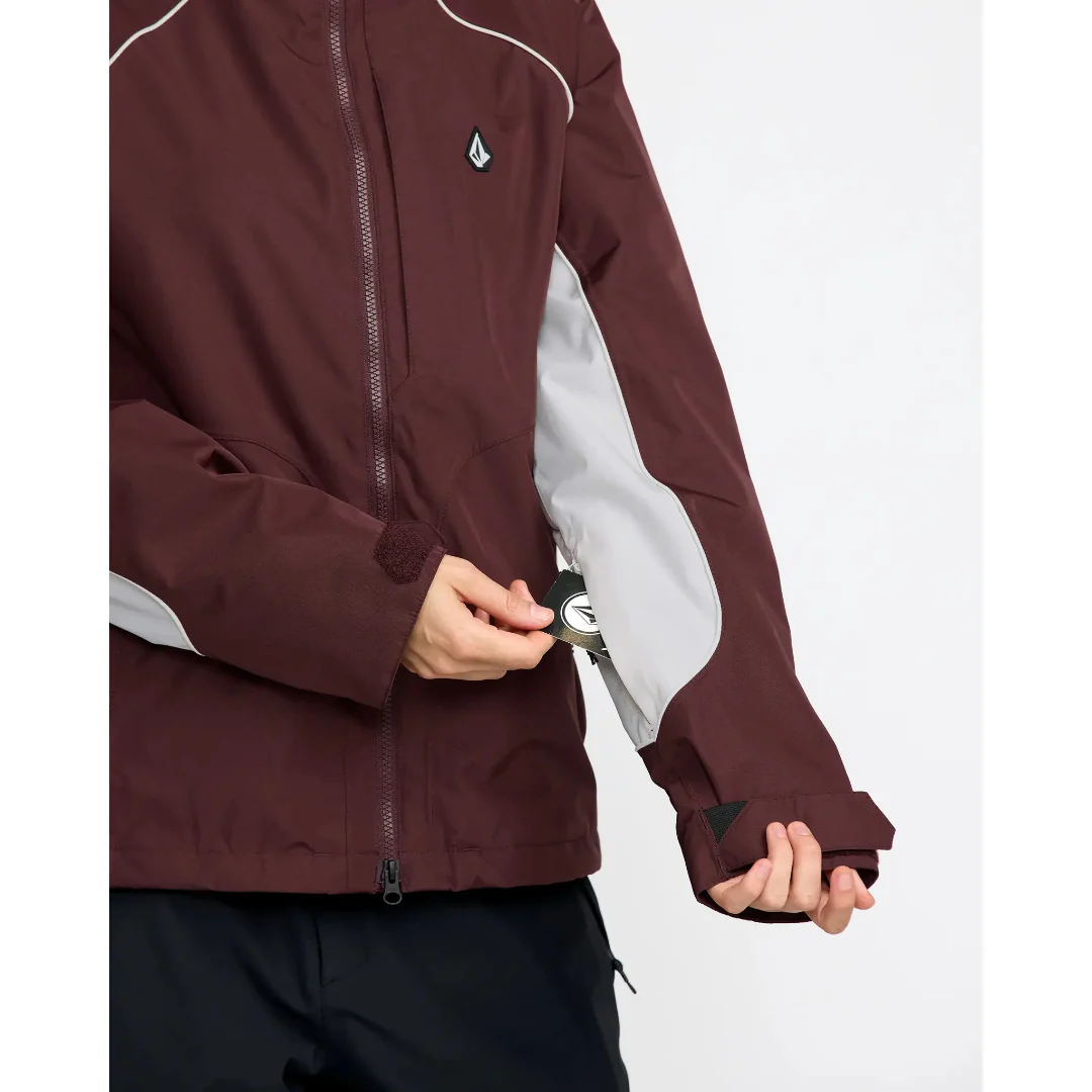 Volcom Women's Stone Smokeshow 20K Jacket - Oxblood - Image 8
